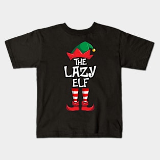 Lazy Elf Matching Family Christmas Kids T-Shirt